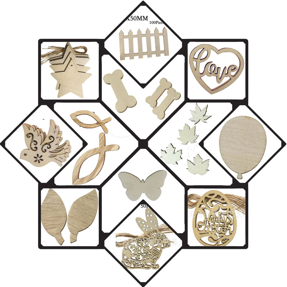 Oud Wood Chip - Wooden Decorations Unfinished Wood Slices for
