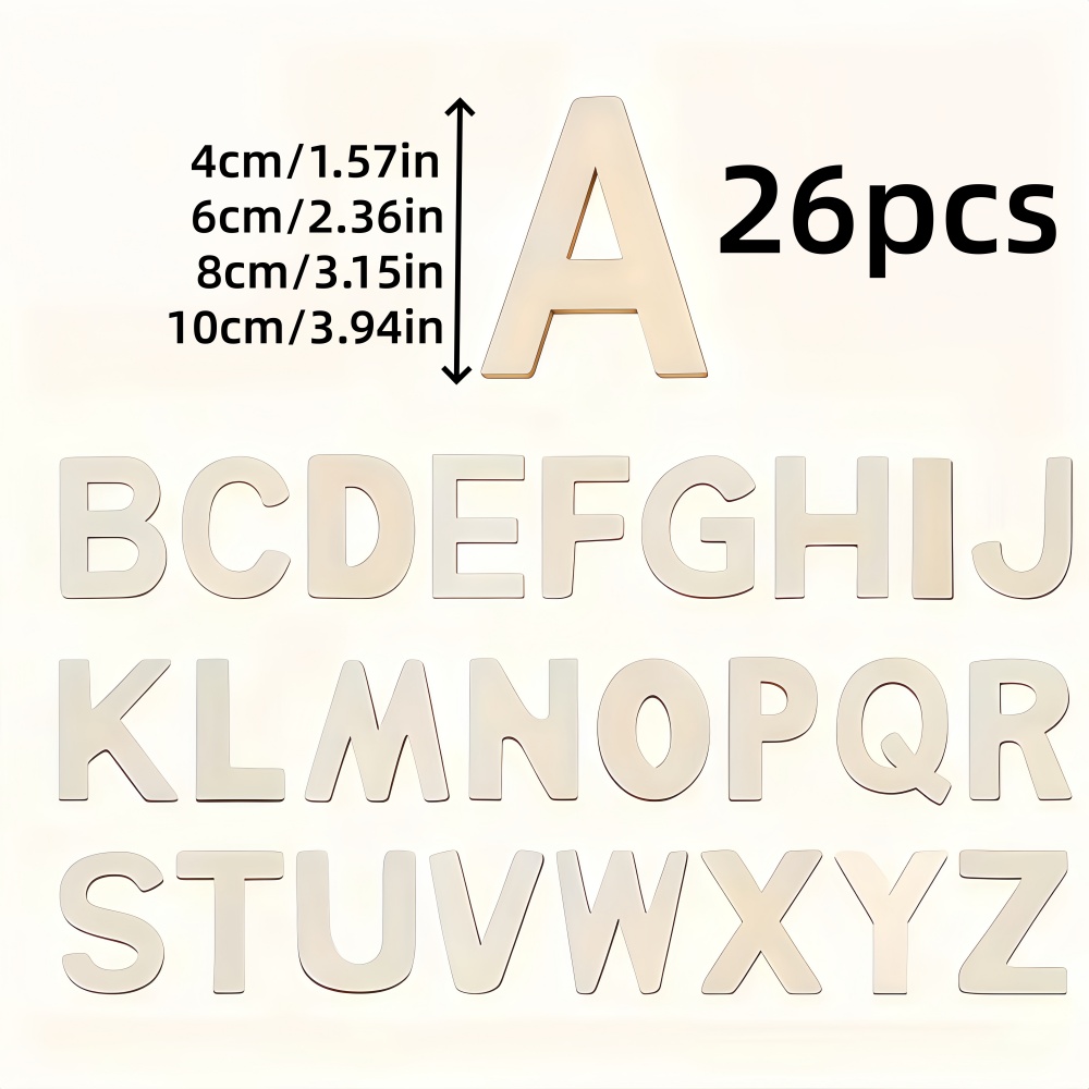 26pcs Designable Wood Letters  - Oud Wood Chip 评论和价格