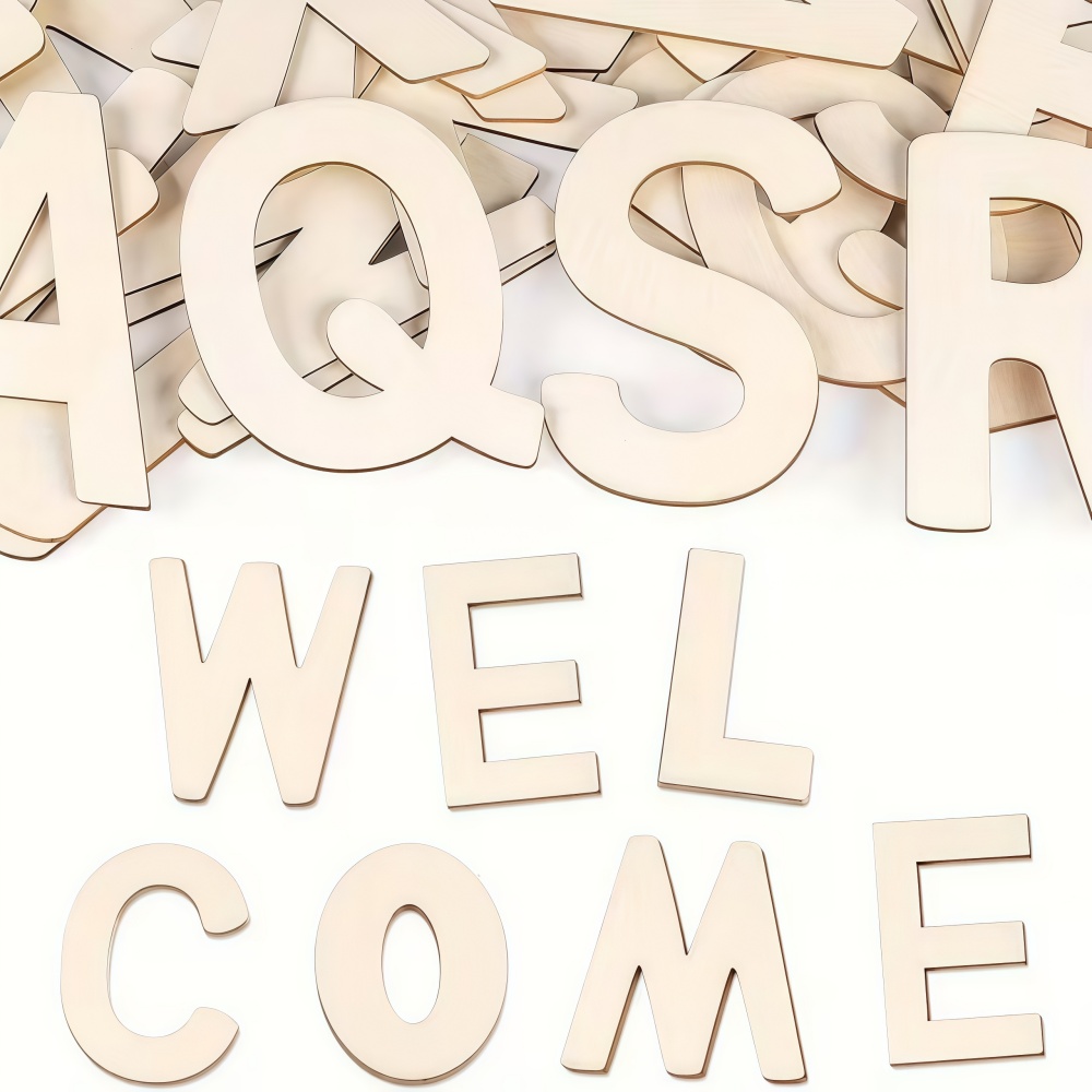 26pcs Designable Wood Letters  - Oud Wood Chip 评论和价格