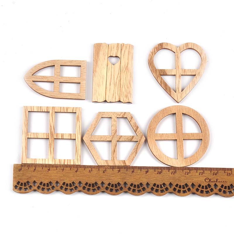 25Pcs 30-45mm Round/Heart/Hexa - Oud Wood Chip 评论和价格