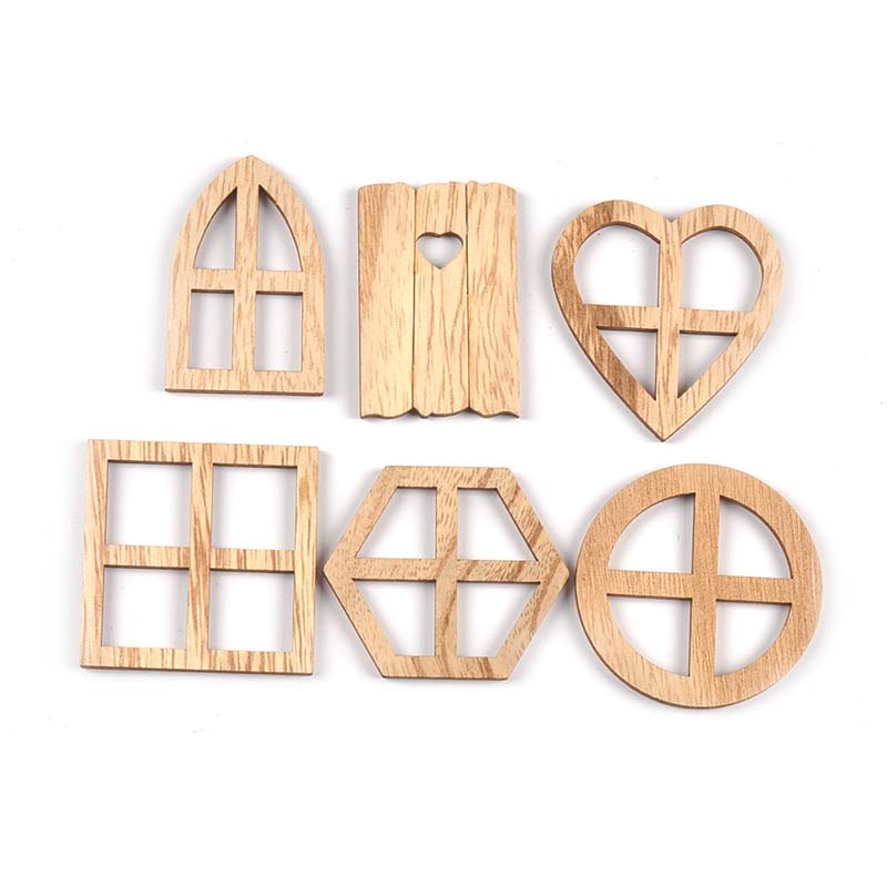 25Pcs 30-45mm Round/Heart/Hexa - Oud Wood Chip 评论和价格