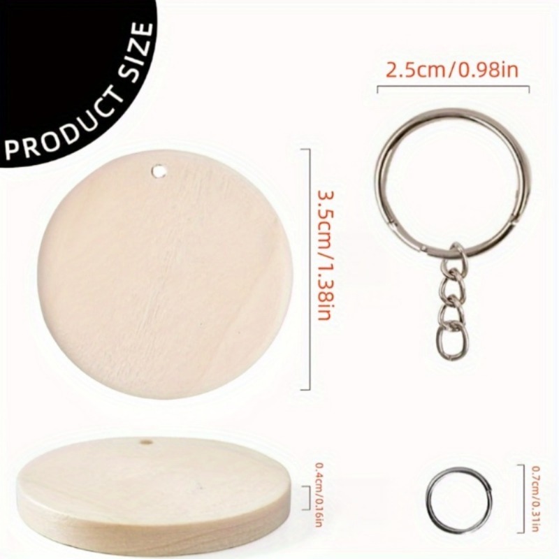 150Pcs/ Box Round Wooden Discs - Oud Wood Chip 评论和价格