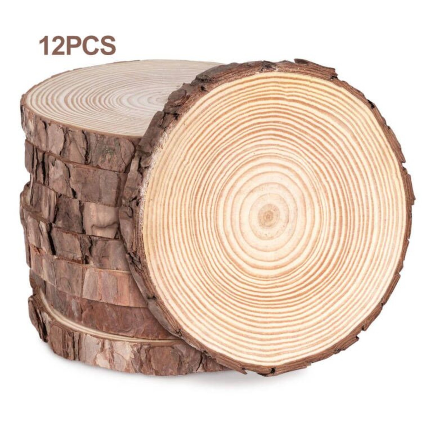 12pcs Wood Slices  Thicken Pin - Oud Wood Chip 评论和价格