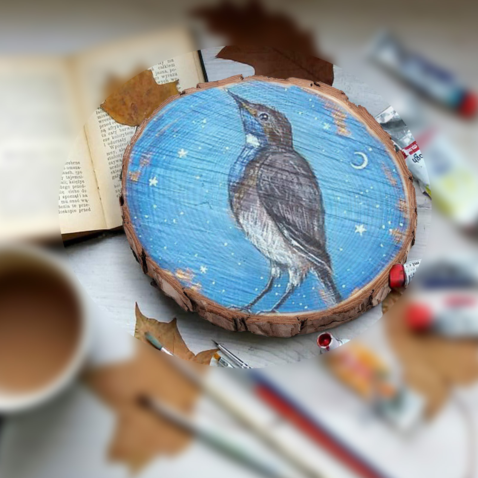 12pcs Wood Slices  Thicken Pin - Oud Wood Chip 评论和价格