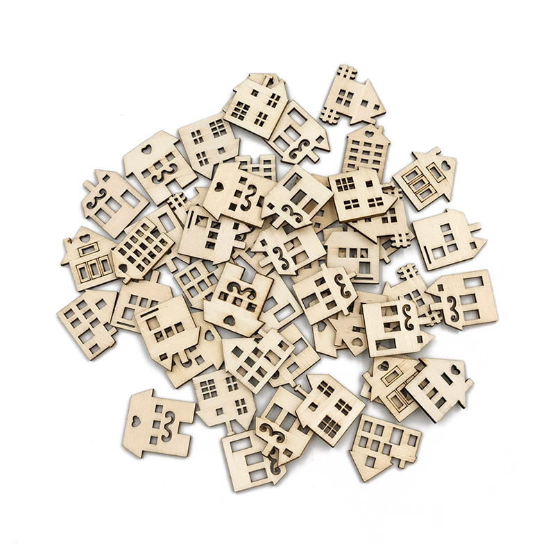 50pcs Unpainted Wood Slices fo - Oud Wood Chip 评论和价格
